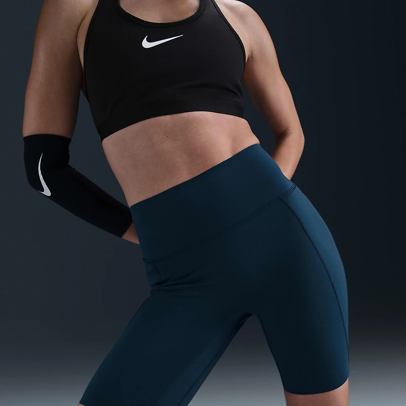 Nike Universa Women's High-Waisted 8" Biker Shorts with No Front Seam