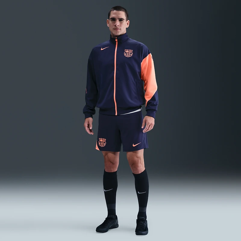 FC Barcelona Strike Third Men's Nike Dri-FIT Total 90 Soccer Anthem Jacket