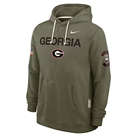 Georgia 2025 Military Appreciation Men's Nike Dri-FIT College Pullover Hoodie