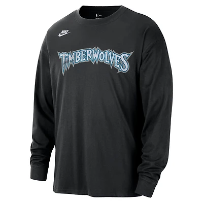 Minnesota Timberwolves Essentials Hardwood Classics Men's Nike NBA Long-Sleeve T-Shirt