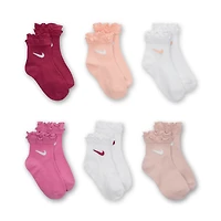 Nike Little Kids' Ruffle Ankle Socks (6 Pairs)