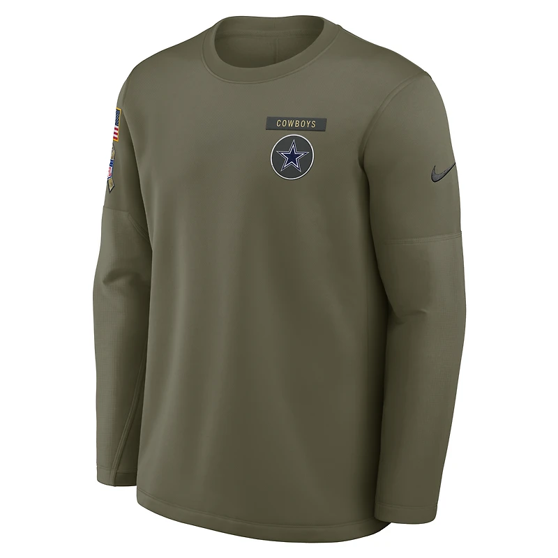 Dallas Cowboys Salute to Service Sideline Triumphant Win Coach Men's Nike NFL Pullover Crew