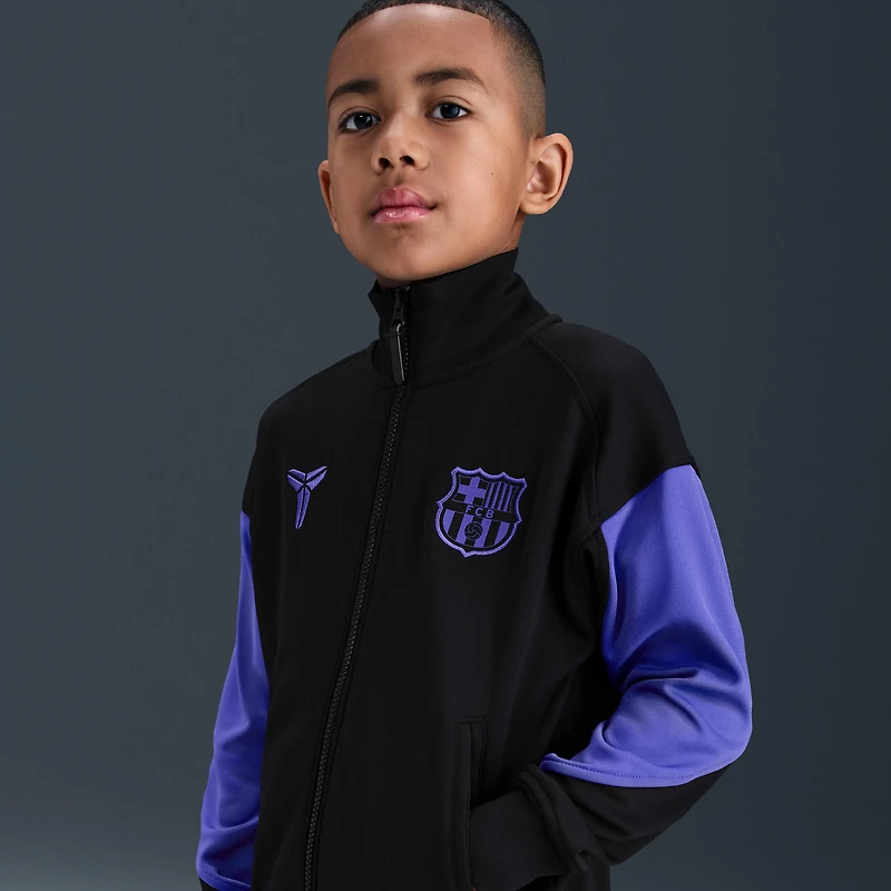 FC Barcelona Academy Pro Away Big Kids' Kobe Dri-FIT Soccer Anthem Jacket