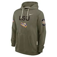LSU 2025 Military Appreciation Men's Nike Dri-FIT College Pullover Hoodie