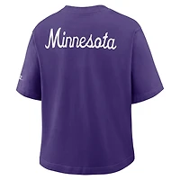 Minnesota Vikings Rewind Pocket Boxy Women's Nike NFL T-Shirt