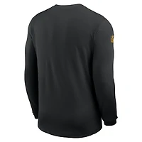 Pittsburgh Steelers Sideline Coach Men's Nike Dri-FIT NFL Long-Sleeve Top