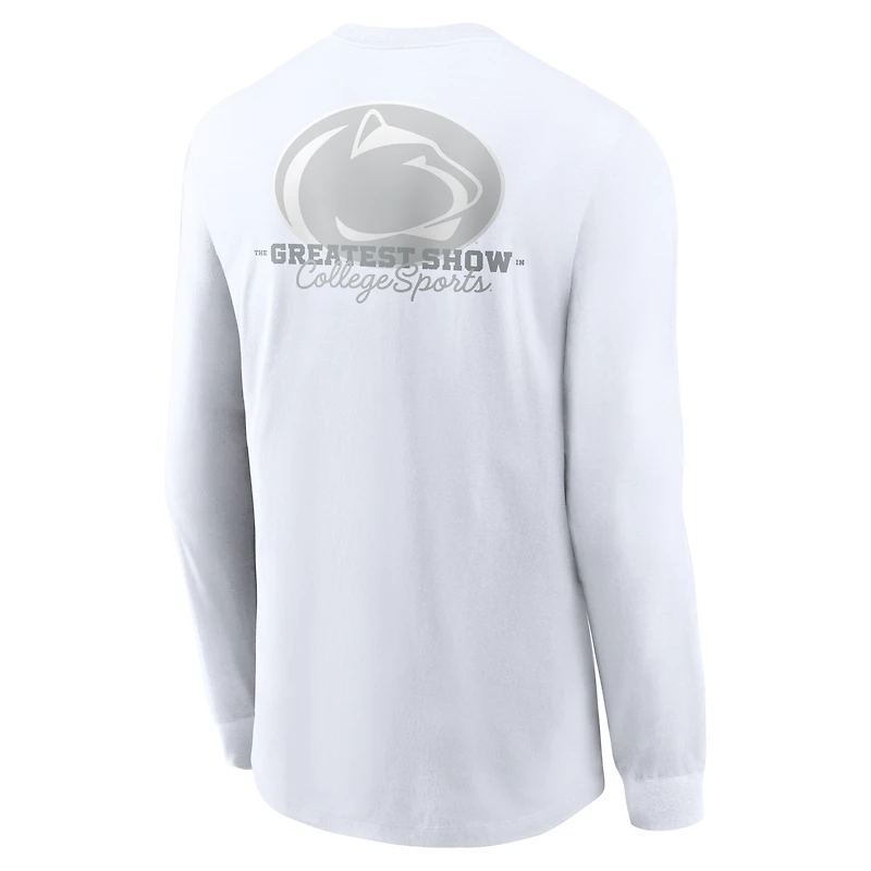 Penn State 2025 White Out Men's Nike College Long-Sleeve T-Shirt