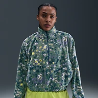 Nike One Women's Therma-FIT Oversized 1/2-Zip Fleece Top