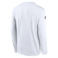 New York Jets Alt Legend Small Logo Men's Nike Dri-FIT NFL Long-Sleeve T-Shirt
