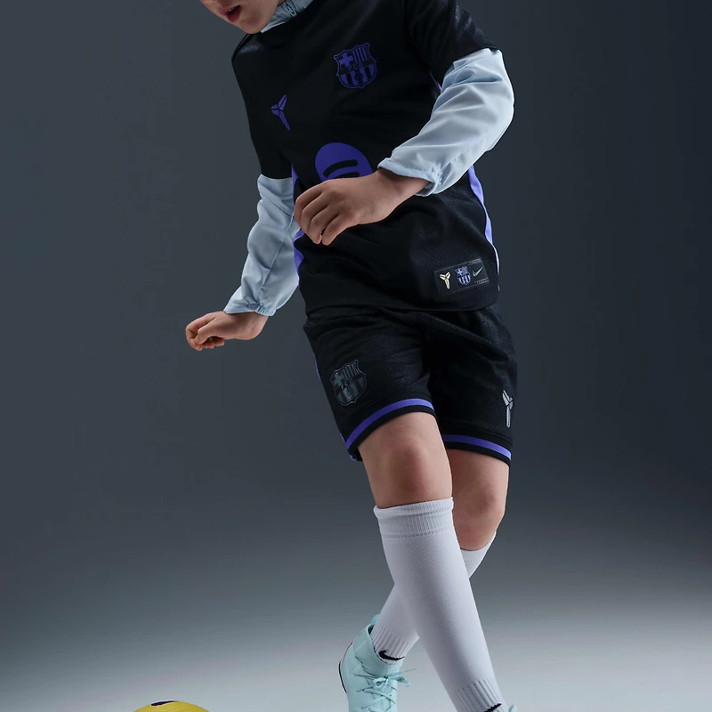 FC Barcelona 2025/26 Stadium Away Big Kids' Kobe Dri-FIT Soccer Replica Shorts