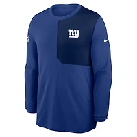 New York Giants Sideline Coach Men's Nike Dri-FIT NFL Long-Sleeve Top
