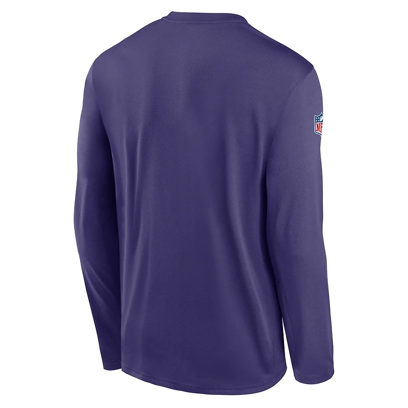 Minnesota Vikings Alt Legend Small Logo Men's Nike Dri-FIT NFL Long-Sleeve T-Shirt