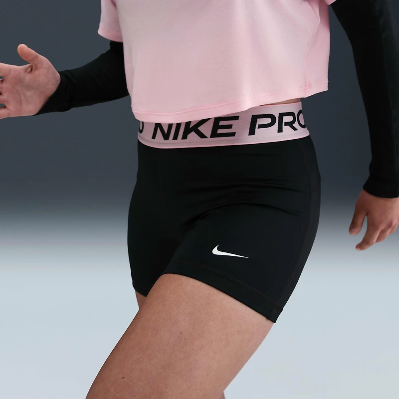Nike Pro Girls' Dri-FIT Shorts (Extended Size)