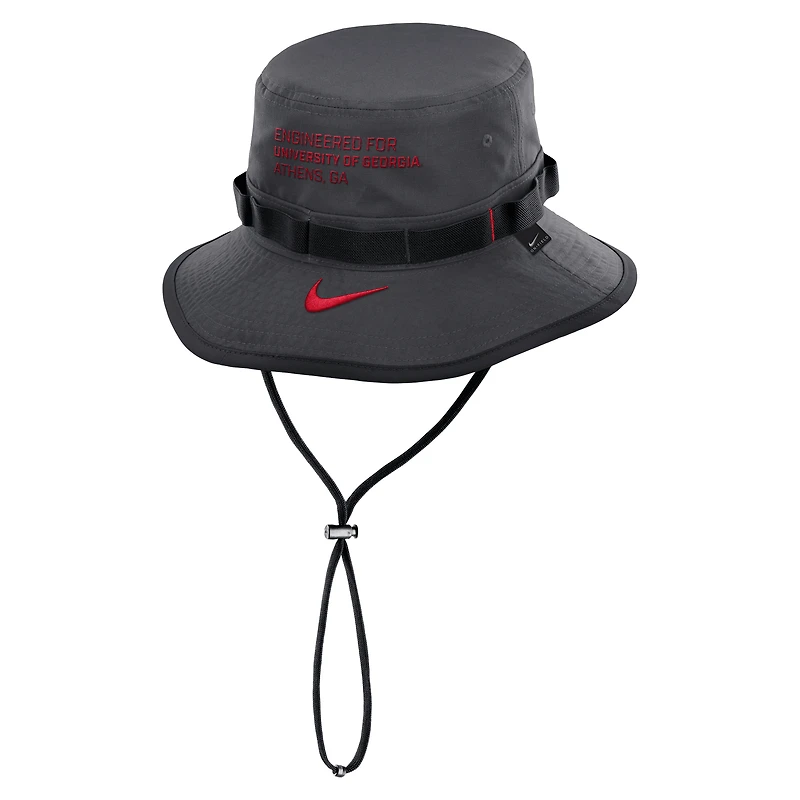 Georgia Sideline Apex Gameday Boonie Men's Nike Dri-FIT College Bucket Hat