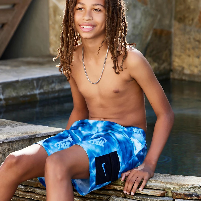 Nike Swim Voyage Big Kids' (Boys') 7" Brief-Lined Cargo Shorts