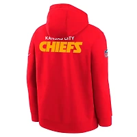 Kansas City Chiefs Sideline Club Big Kids' Nike NFL Pullover Hoodie
