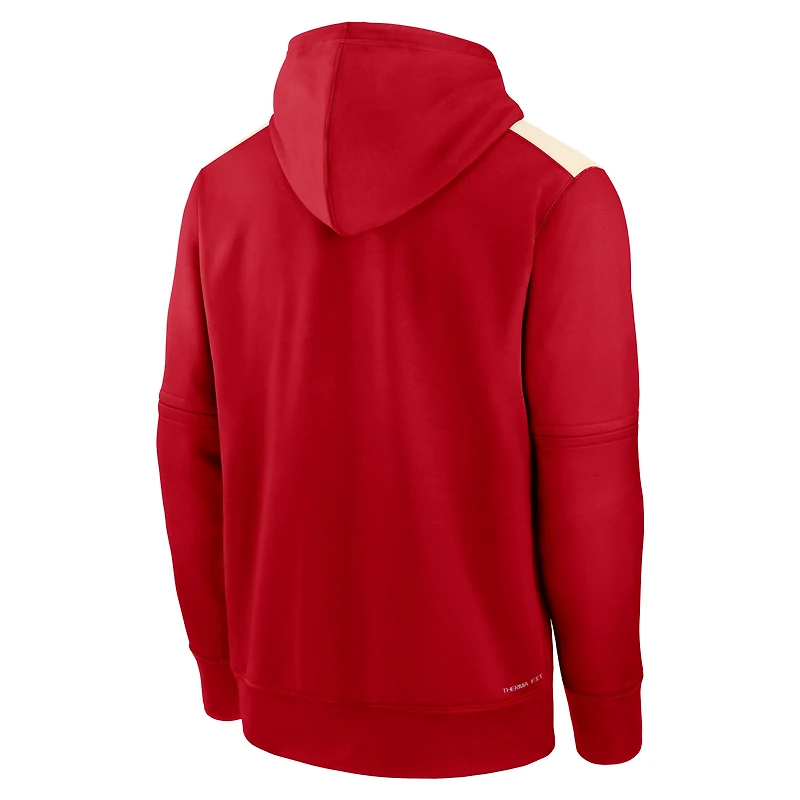 Los Angeles Angels Authentic Collection City Connect Men's Nike Therma MLB Pullover Hoodie