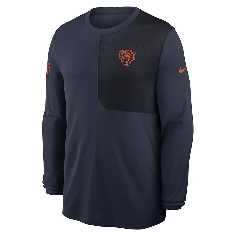 Chicago Bears Sideline Coach Men's Nike Dri-FIT NFL Long-Sleeve Top