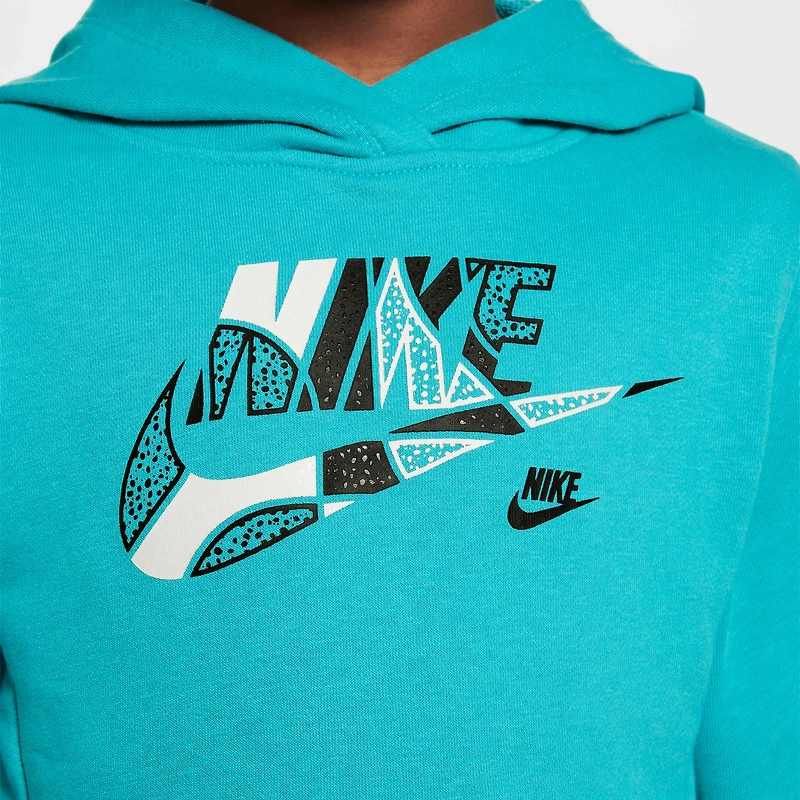 Nike Sportswear "Outside the Lines" Little Kids' French Terry Pullover Hoodie