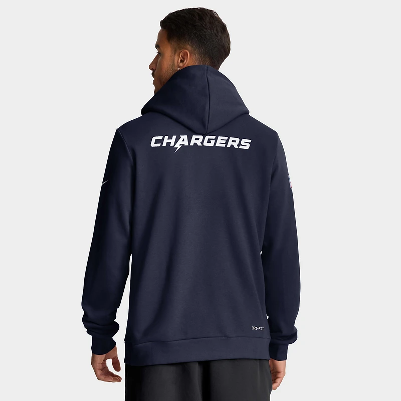 Los Angeles Chargers Alt Offensive Set Play Sideline Men's Nike Dri-FIT NFL Pullover Hoodie