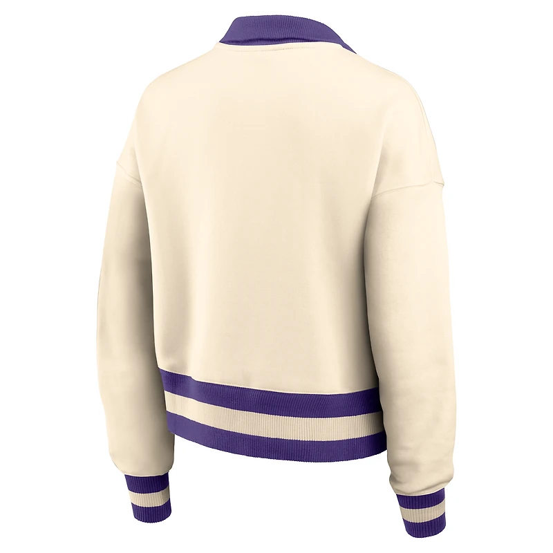 LSU Legacy Women's Nike College Cropped 1/4-Zip Crew
