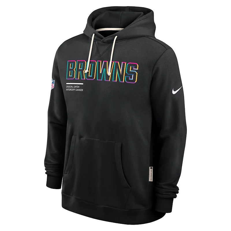 Cleveland Browns Crucial Catch Sideline Men's Nike Dri-FIT NFL Pullover Hoodie