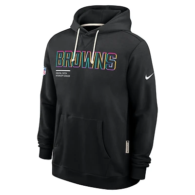 Cleveland Browns Crucial Catch Sideline Men's Nike Dri-FIT NFL Pullover Hoodie