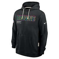 Cleveland Browns Crucial Catch Sideline Men's Nike Dri-FIT NFL Pullover Hoodie