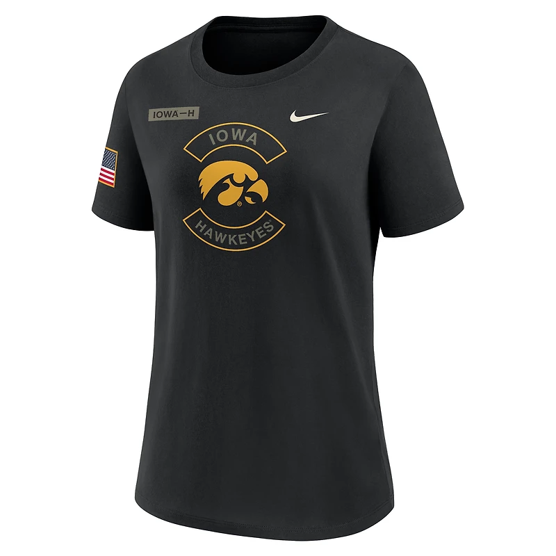Iowa Military Appreciation Women's Nike Dri-FIT College T-Shirt