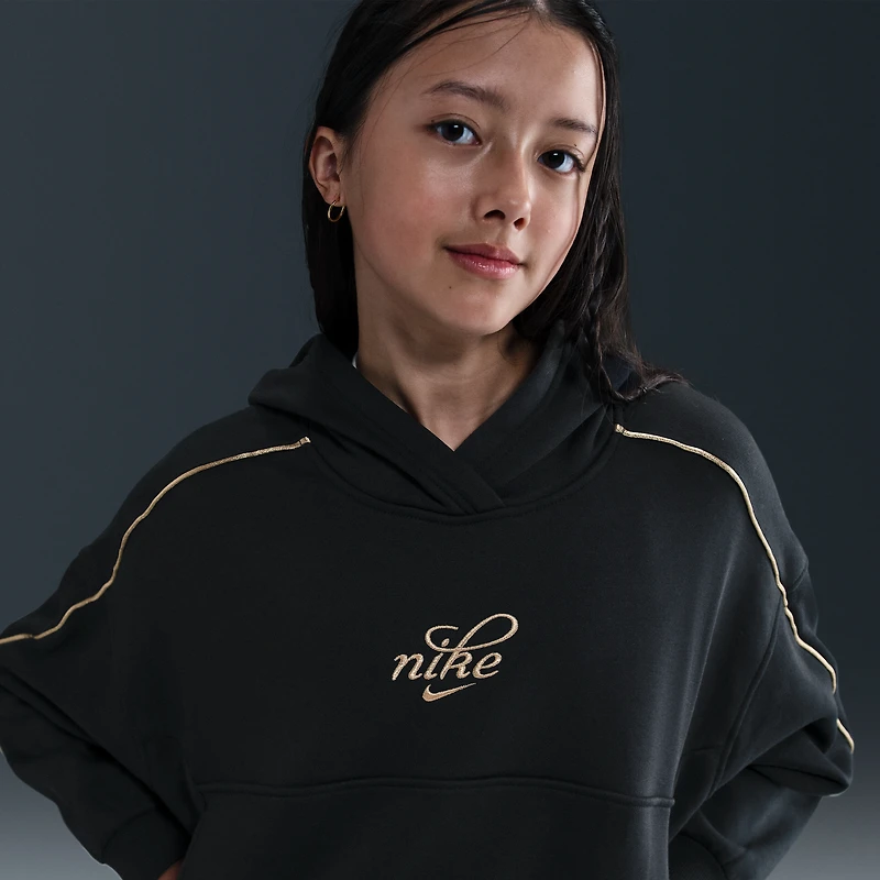 Nike Sportswear Club Fleece Big Kids' (Girls') Boxy Hoodie
