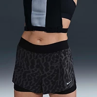Nike Swift Women's Dri-FIT Mid-Rise 2-in-1 Printed Running Shorts