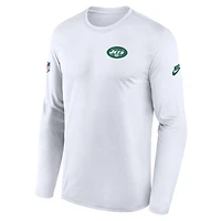 New York Jets Alt Legend Small Logo Men's Nike Dri-FIT NFL Long-Sleeve T-Shirt