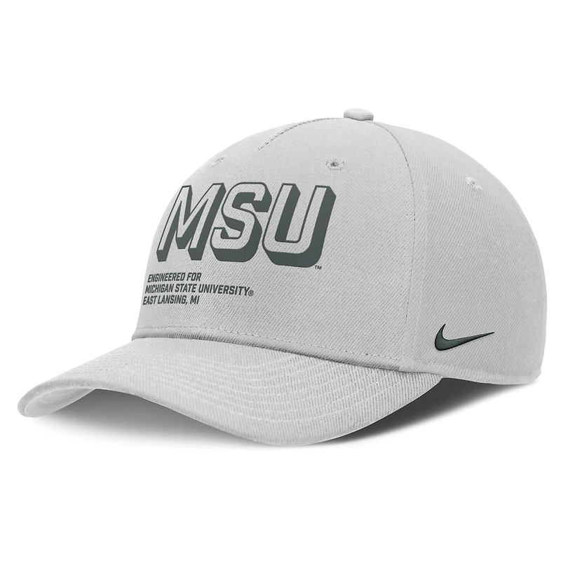 Michigan State On-Field Primetime Rise Men's Nike College Adjustable Hat