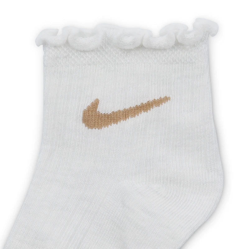 Nike Little Kids' Lettuce Welt Ankle Socks (6 Pairs)