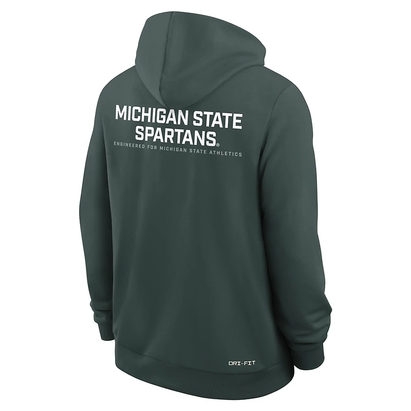 Michigan State Sideline Men's Nike Dri-FIT College Full-Zip Hoodie
