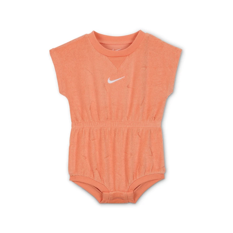 Nike Essentials Baby (0-9M) Jacquard Towel Terry Romper