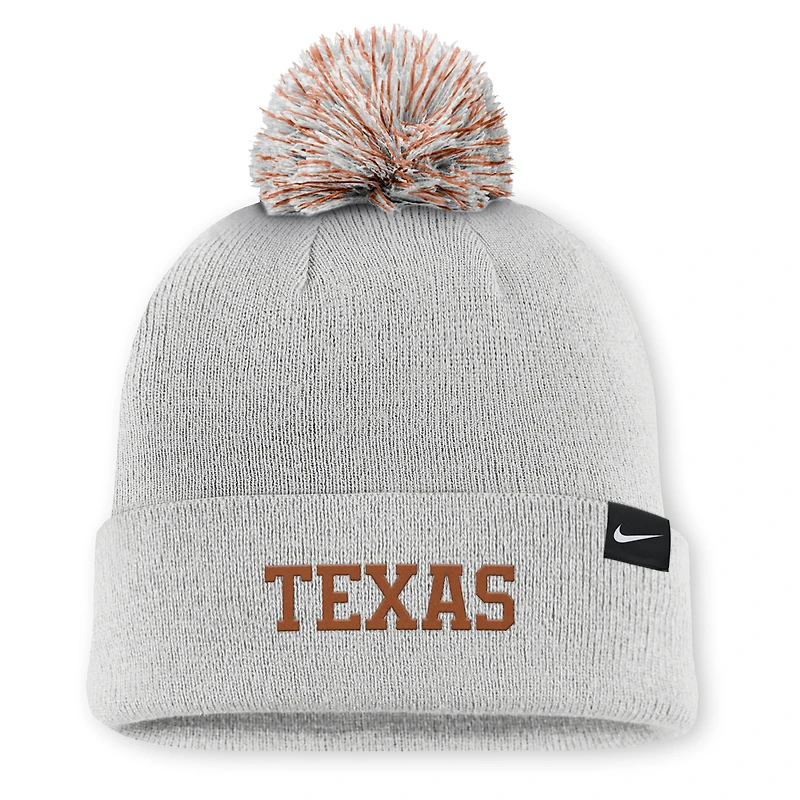 Texas Primetime Campus Toned Men's Nike College Cuffed Pom Beanie