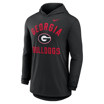 Georgia Campus Arch Men's Nike Dri-FIT College Long-Sleeve Hooded T-Shirt