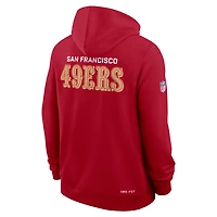San Francisco 49ers Initial Home Sideline Men's Nike Dri-FIT NFL Pullover Hoodie