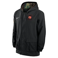 Auburn Men's Nike Full-Snap Hooded Military Jacket