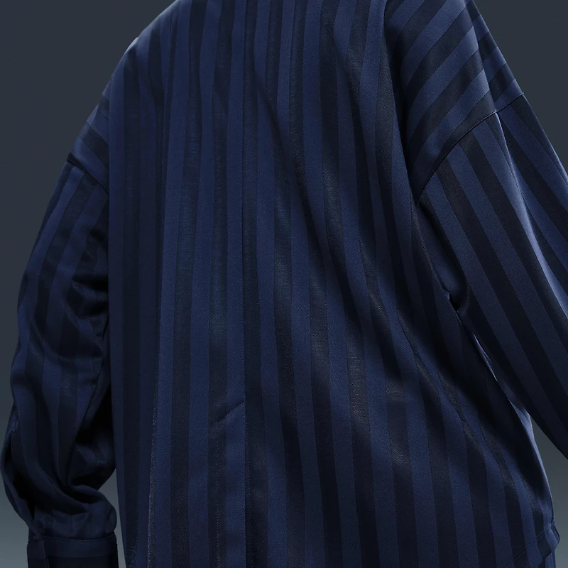 Nike Sportswear Women's Oversized Jacquard Striped Button-Down Shirt