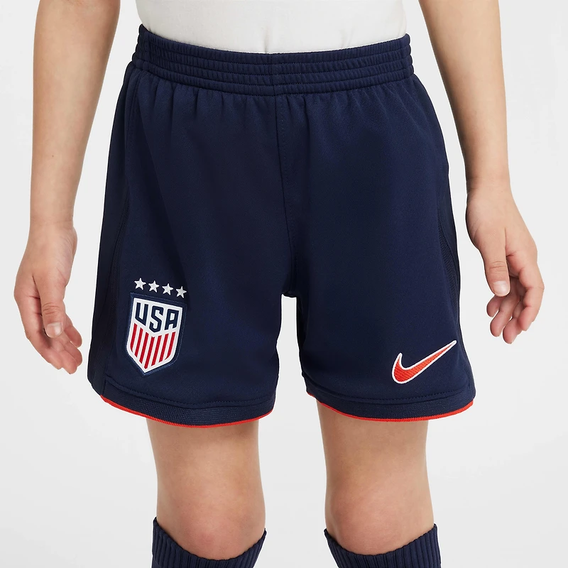 USWNT 2025 Stadium Away (Women's Team) Little Kids' Nike Soccer Replica 3-Piece Kit