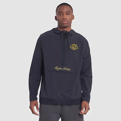 Los Angeles Rams Rivalries Collection Sideline Anorak Men's Nike NFL 1/2-Zip Hooded Jacket