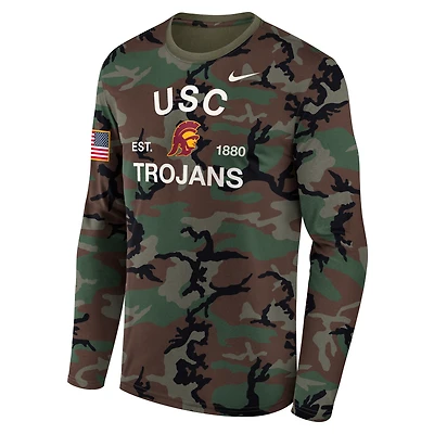 USC 2025 Military Appreciation Legend Men's Nike Dri-FIT College Long-Sleeve T-Shirt