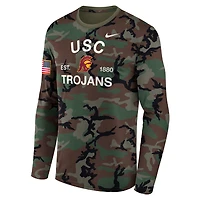 USC 2025 Military Appreciation Legend Men's Nike Dri-FIT College Long-Sleeve T-Shirt