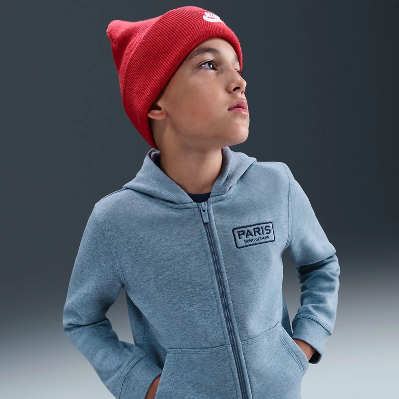 Paris Saint-Germain Club Big Kids' (Boys') Nike Soccer Full-Zip Hoodie