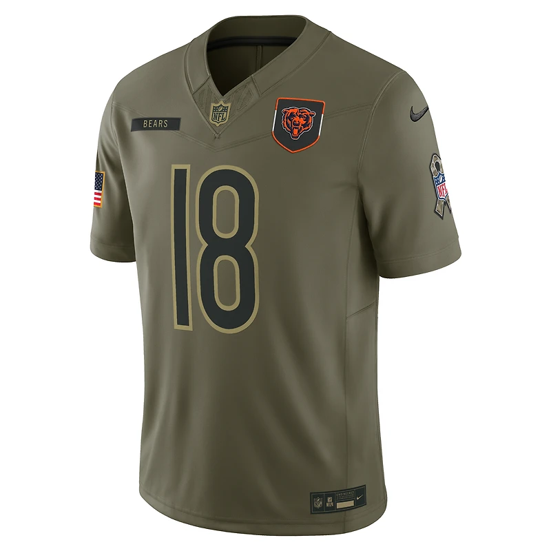Caleb Williams Chicago Bears Salute to Service Men's Nike Dri-FIT NFL Limited Jersey