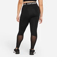 Nike Pro Women's Mid-Rise Mesh-Paneled Leggings