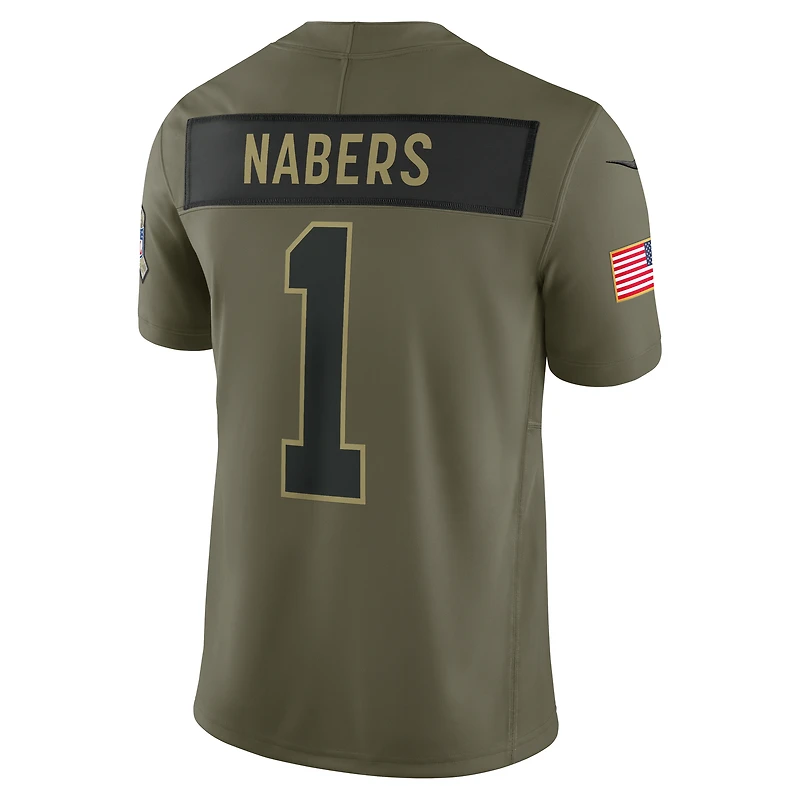 Malik Nabers New York Giants Salute to Service Men's Nike Dri-FIT NFL Limited Jersey