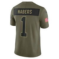 Malik Nabers New York Giants Salute to Service Men's Nike Dri-FIT NFL Limited Jersey